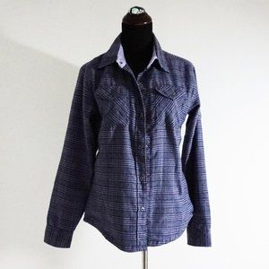 Mountain Khakis Purple Plaid Shirt Jacket